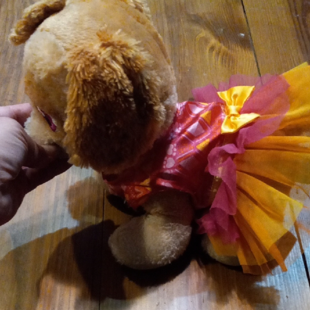 Build-A-Bear Tan & Cream Plush Puppy with Pink Eyes - Picture 2 of 4